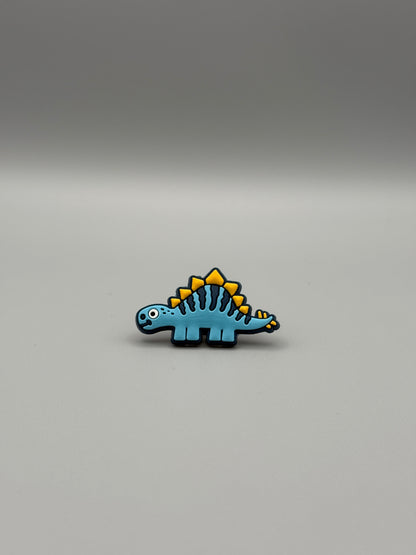 Sneaker Charm Dinosaurier Blau mit Zacken